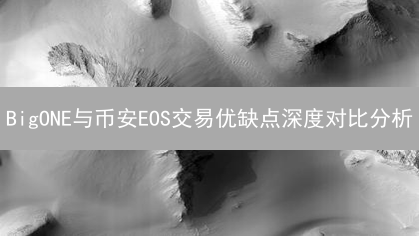 BigONE与币安EOS交易优缺点深度对比分析