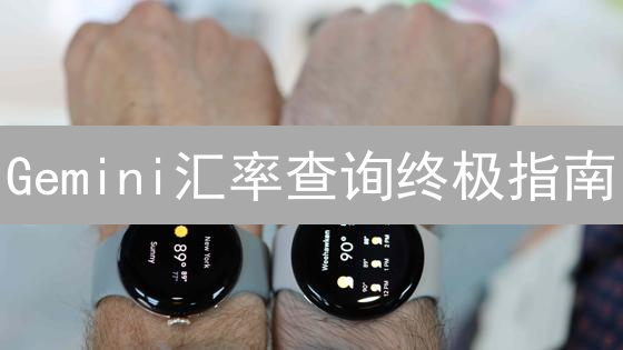 Gemini汇率查询终极指南：3分钟搞定交易决策！