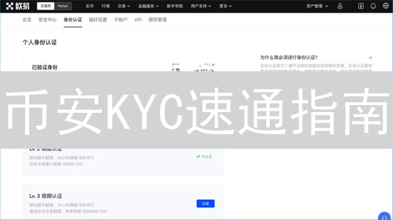 币安KYC速通指南：3分钟完成身份验证，畅享交易特权！